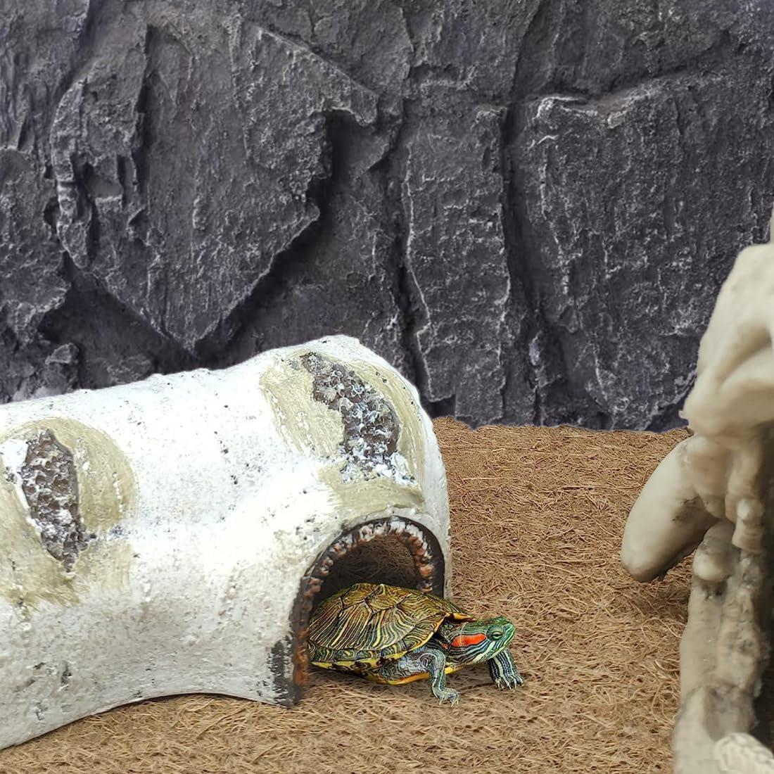 Fondo de Terrario 3D Hamiledyi 43.9x30 cm para Reptiles