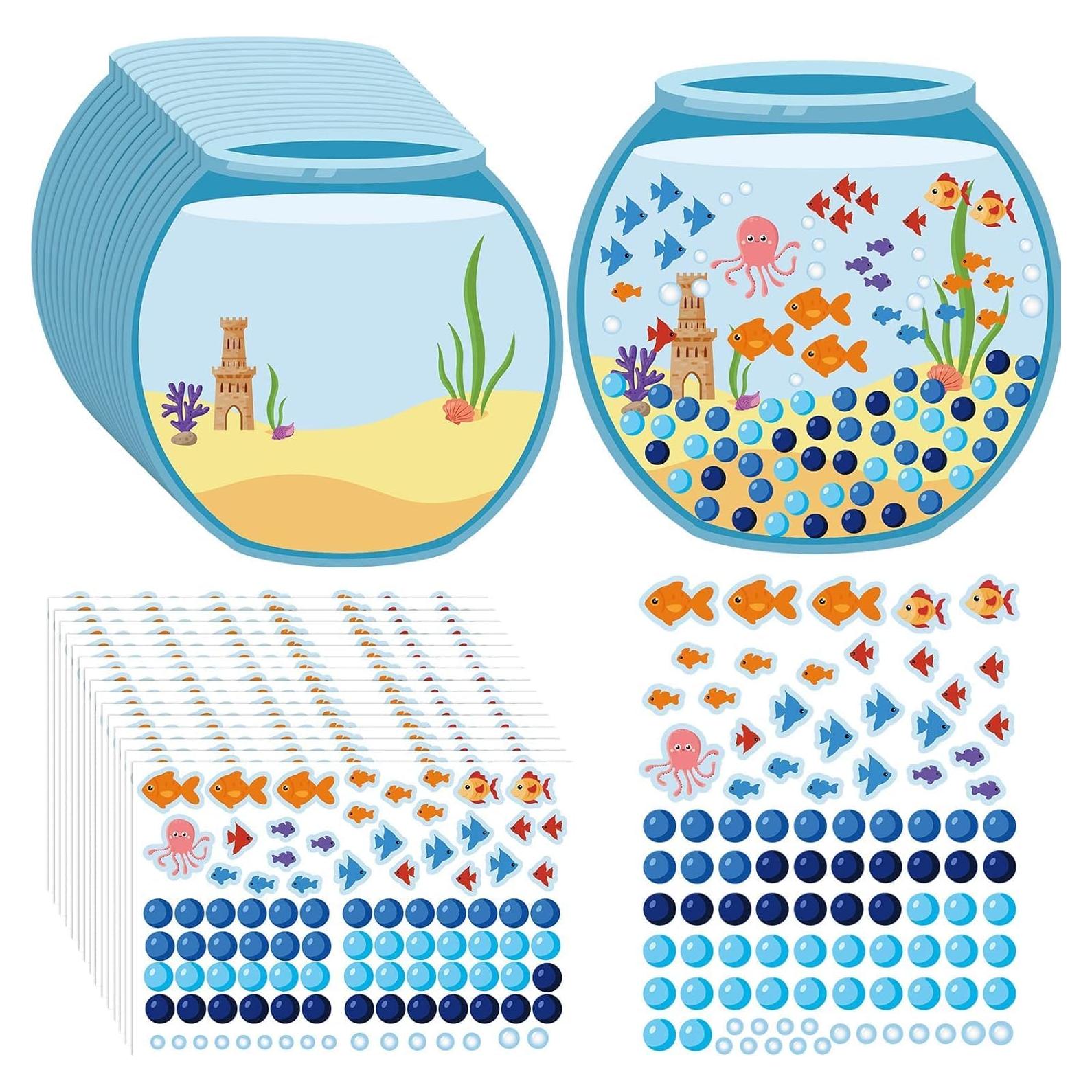 32 Pegatinas Acuario MARAI para 100 Días de Escuela - Manualidades