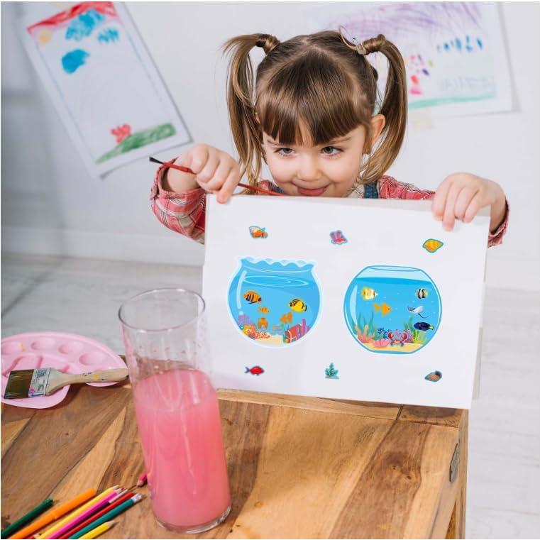 32 Pegatinas Acuario MARAI para 100 Días de Escuela - Manualidades