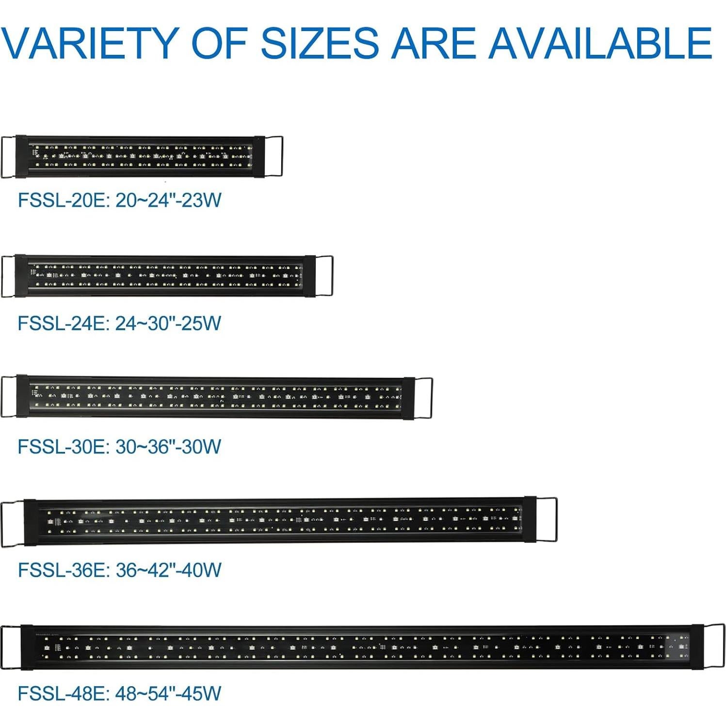 Luz LED para Acuario OYO WATER 50-70 cm con Temporizador 24/7