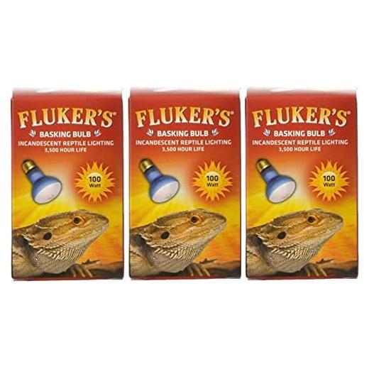 Paquete de 3 Bombillas Spotlight Fluker's 100W para Reptiles