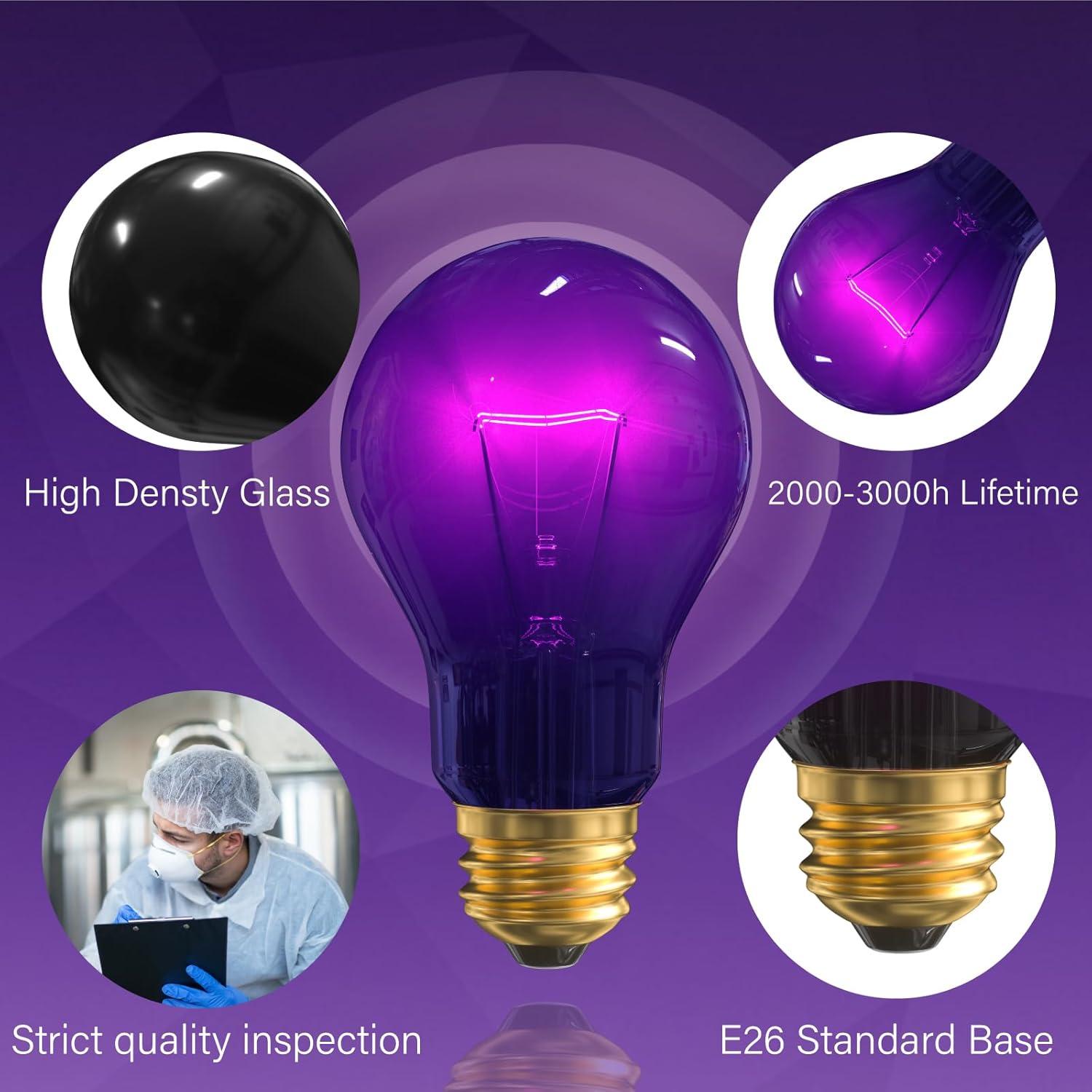 Bombillas de Calor Nocturna 100W Lustaled para Reptiles - 2 Paquete