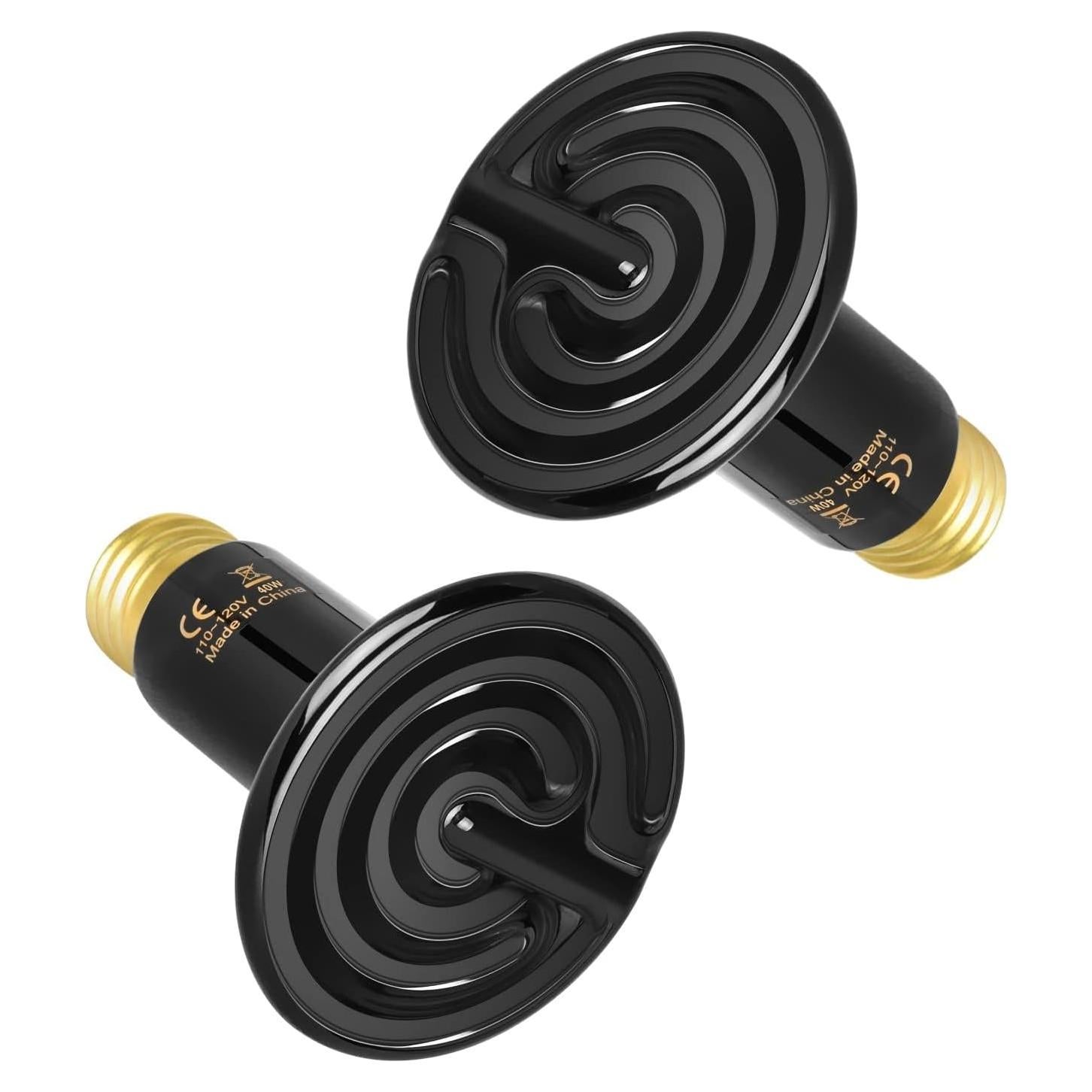 Bombilla Emisor de Calor Cerámico 40W Simple Deluxe 2-Pack