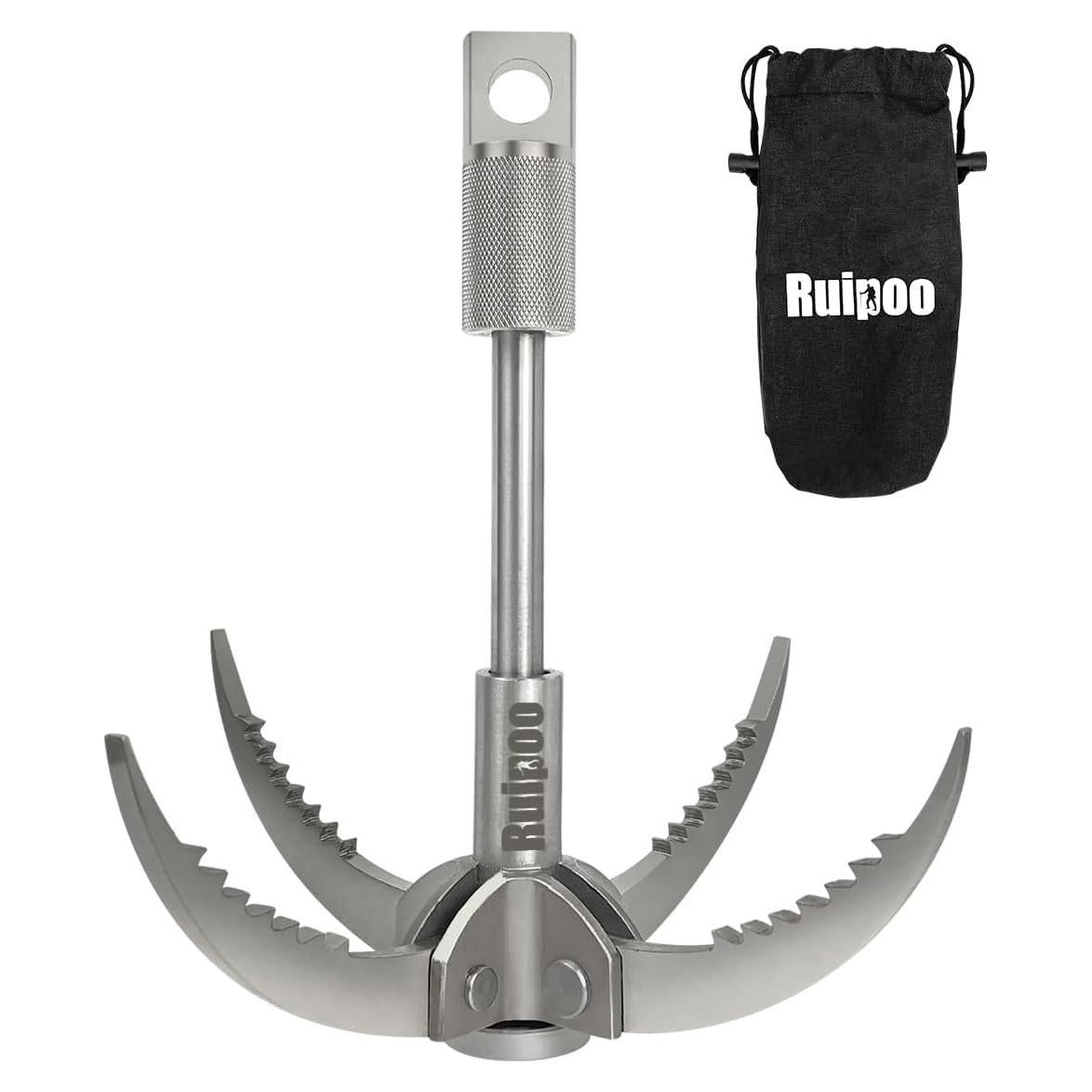 Gancho de Grappling Ruipoo Plegable 4 Garras 500 kg