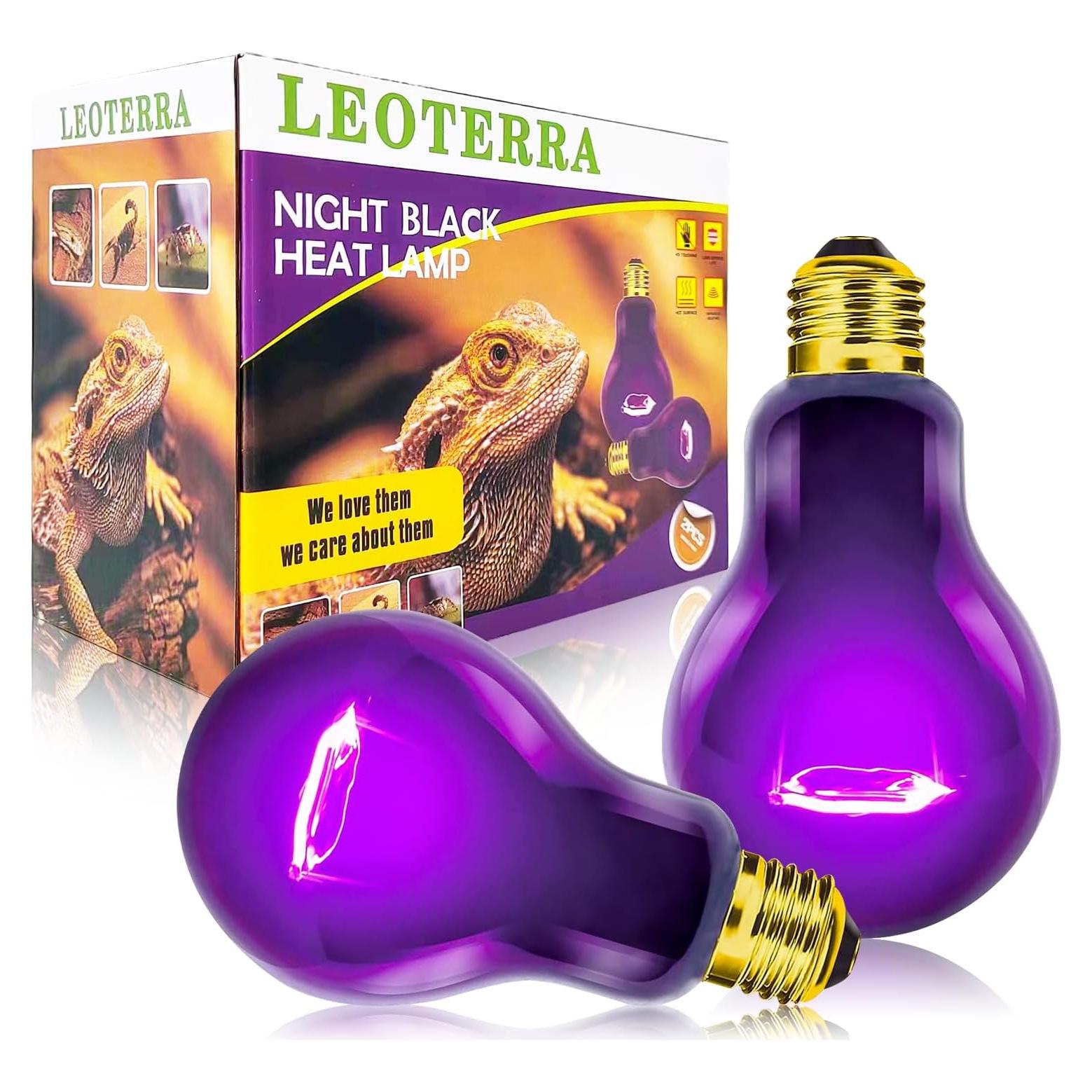 Bombilla de Calor Nocturna Leoterra 75W para Reptiles