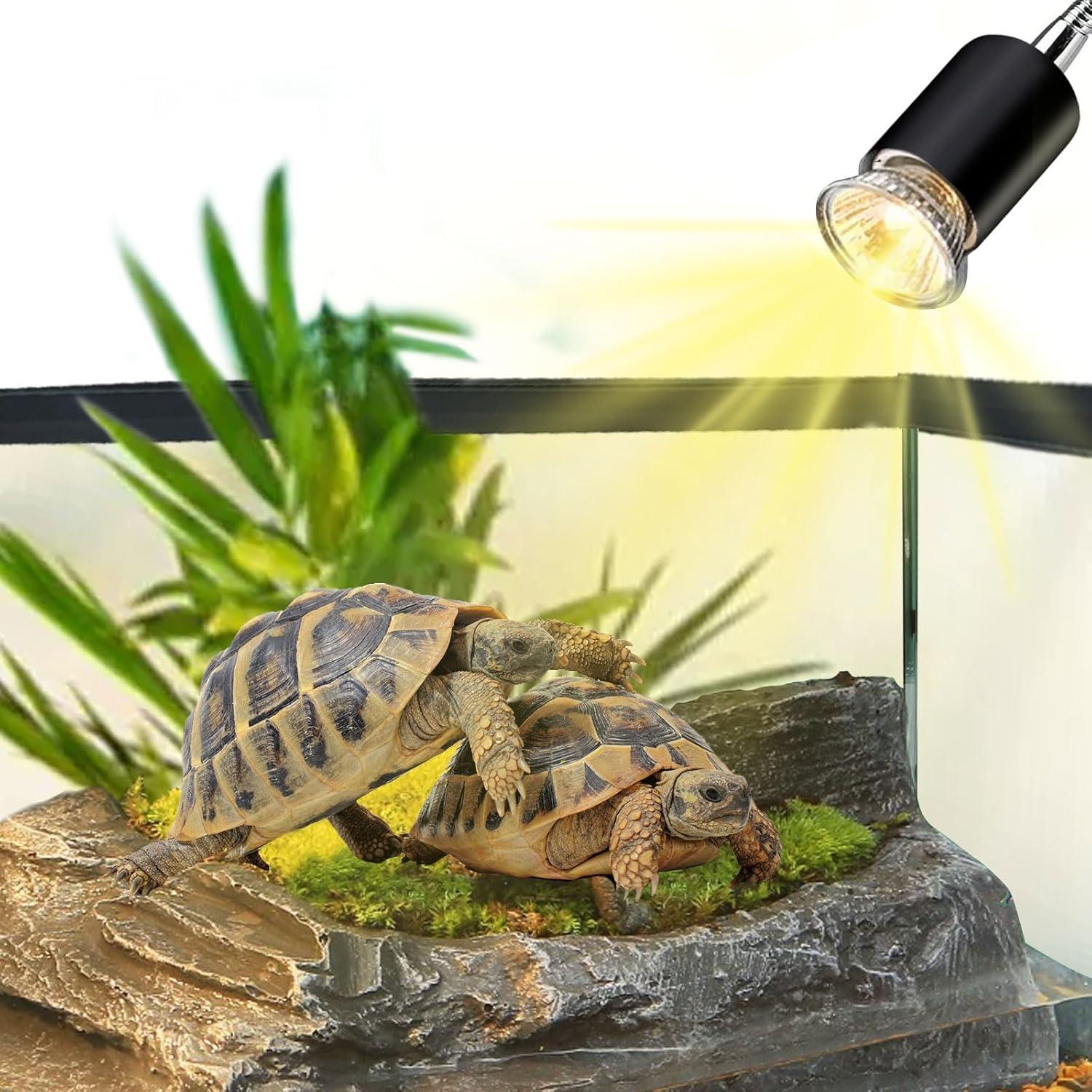 Lámpara de Calor UVA UVB para Reptiles WaazoRep con Temporizador