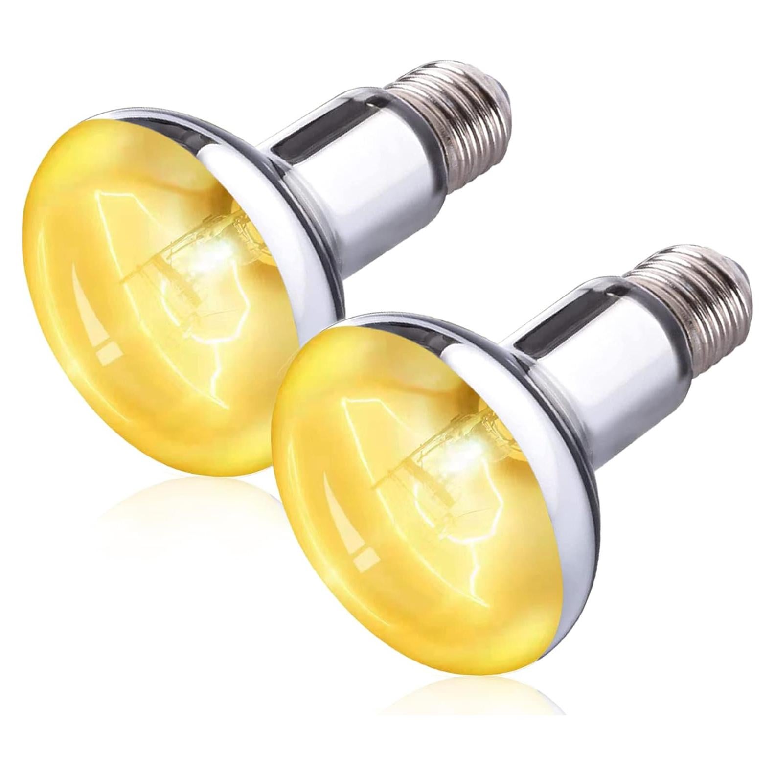 Paquete de 2 Lámparas UVB UVA 100W Lyderpet para Reptiles