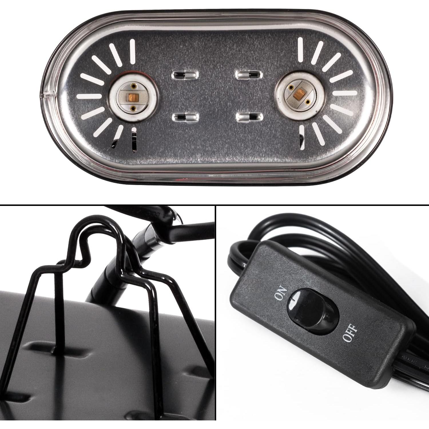 Lámpara de Calor UVA 100W y UVB 26W REPTIZOO para Reptiles