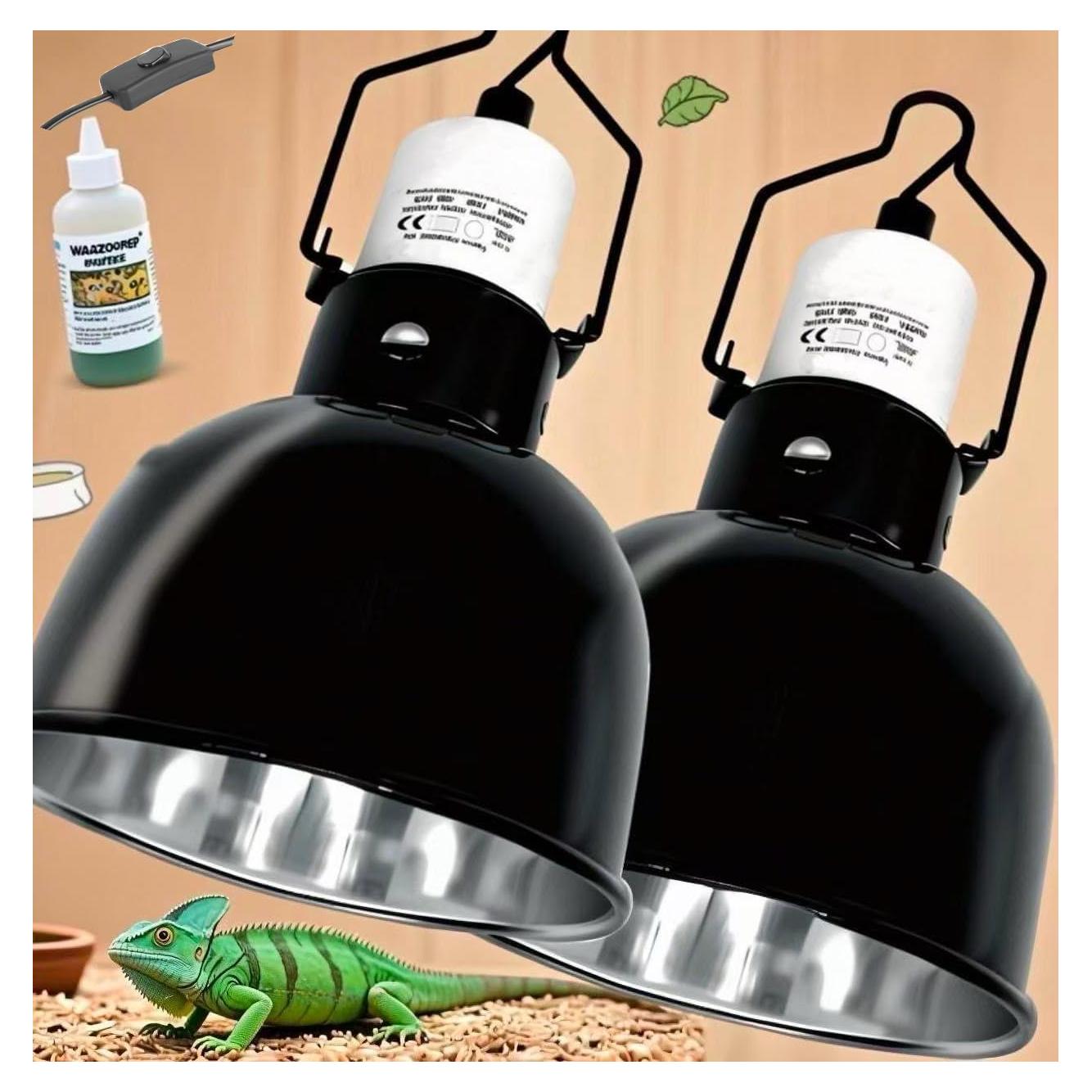 Lámpara para Reptiles 2-Pack AlxamolTools 13.97cm 150W