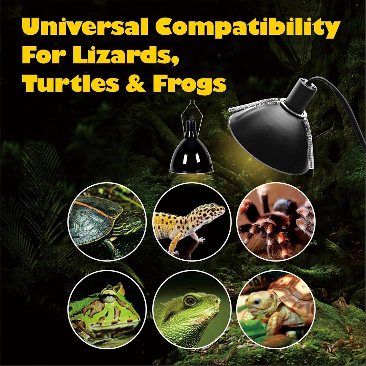 Clip de Resorte Universal para Domo de Iluminación Reptiles - Paquete de 2