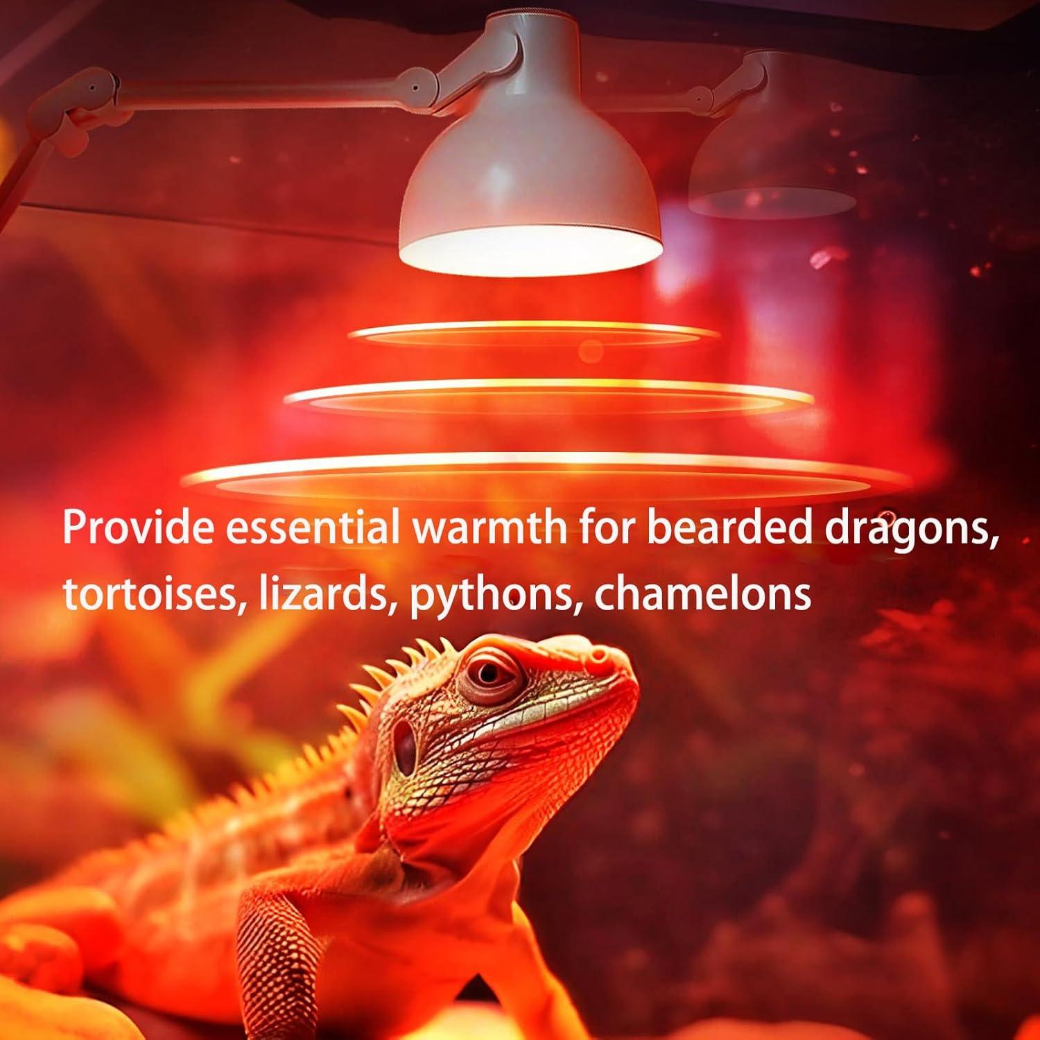 Bombillas de Calor para Reptiles Vinaco G9 50W Regulables UVA UVB