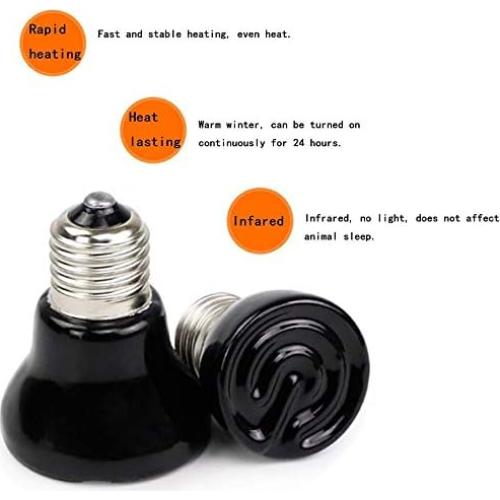 Bombilla de Calor Infrarroja KIMROO 50W E26/E27 para Reptiles