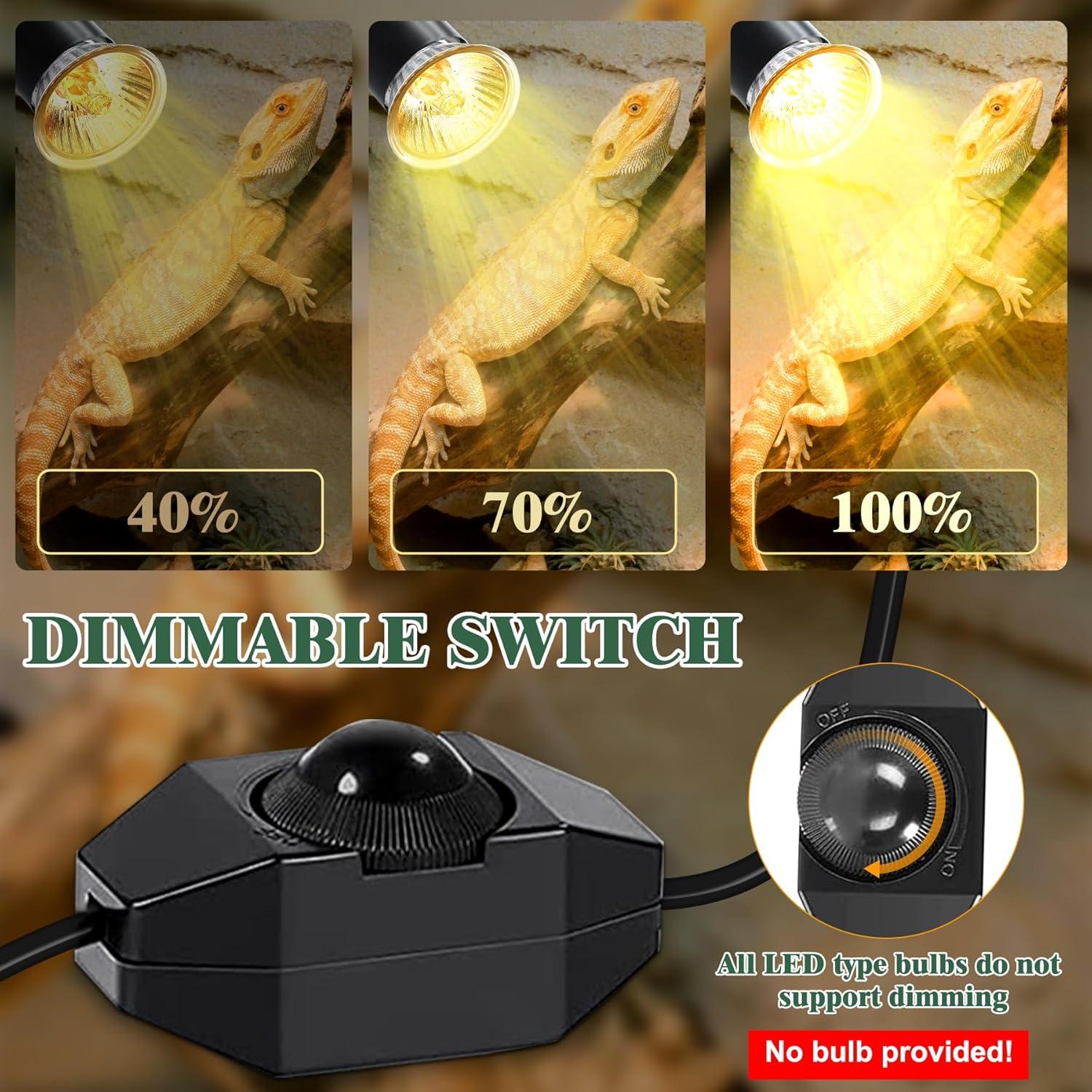 Lámpara de Calor E27 Puanticn para Reptiles y Plantas 75W