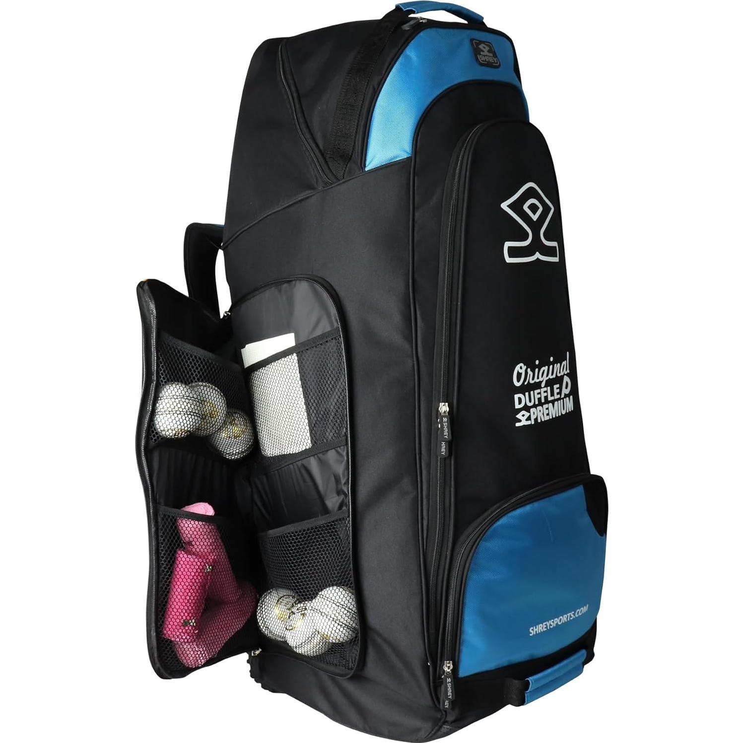 Bolsa de Cricket Shrey Pro Duffle 137L Negro/Azul