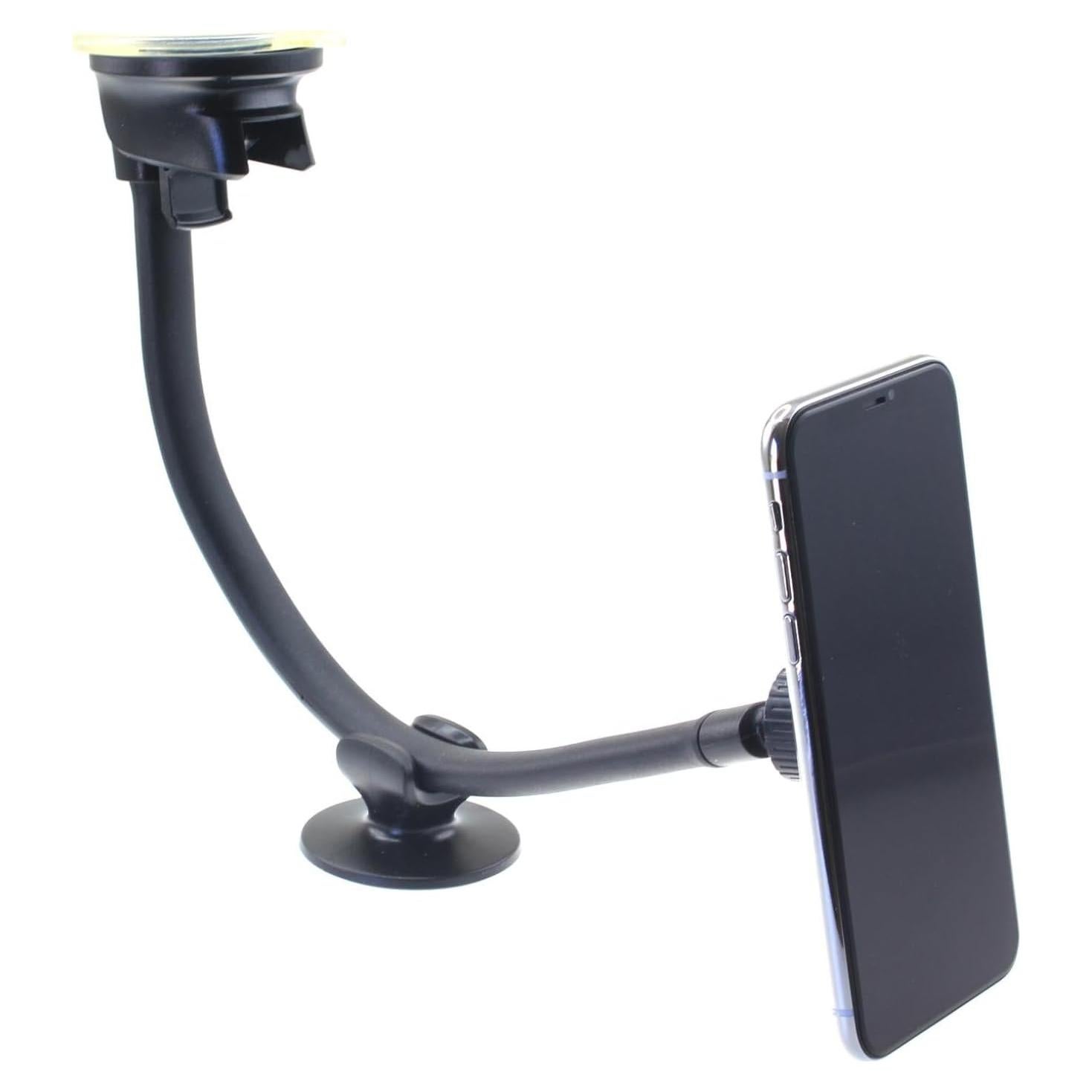 Soporte Magnético para Auto Selna con Ventosa Fuerte y Cuello Flexible