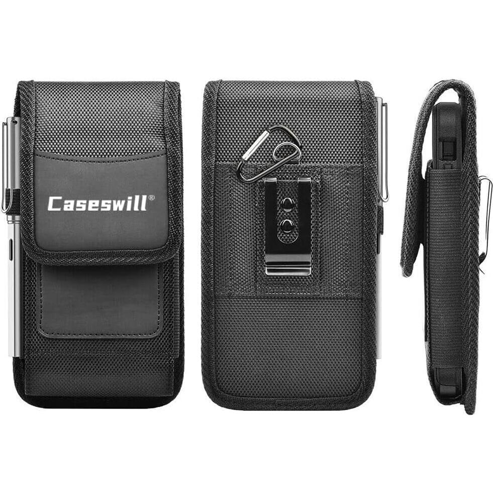 Funda de Nylon Caseswill para Cricket Icon 2026 - Negro