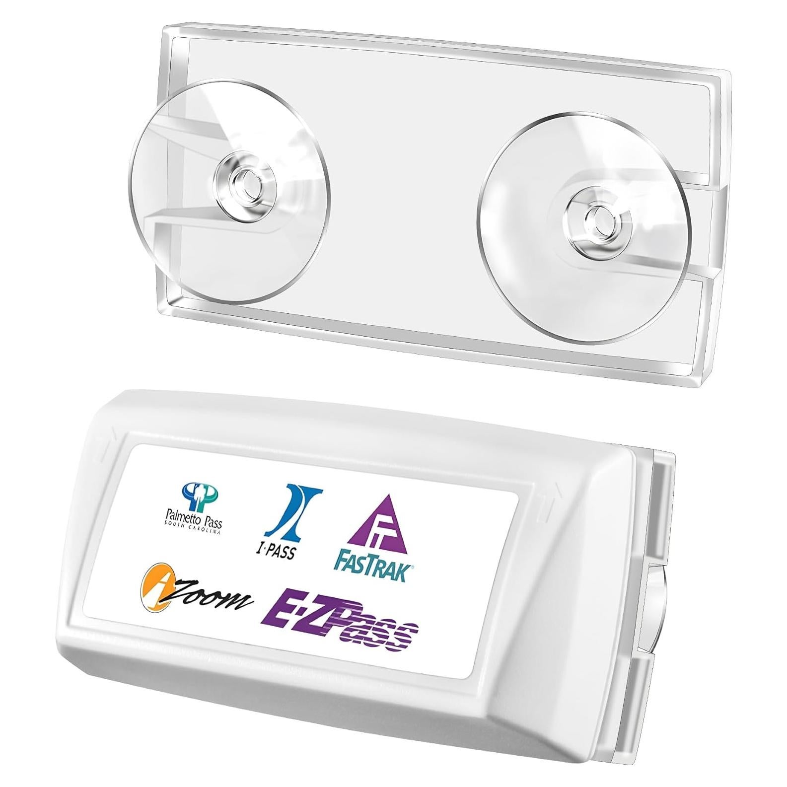 Soporte EZ Pass JUSTTOP para parabrisas con ventosas fuertes