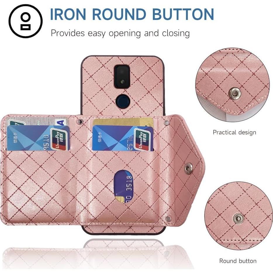 Funda Rosa Furiet con Correa Cruzada para Cricket Icon 3