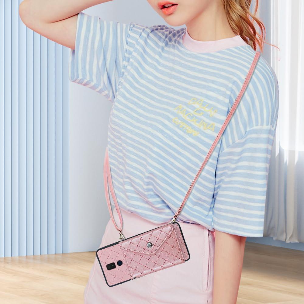 Funda Rosa Furiet con Correa Cruzada para Cricket Icon 3