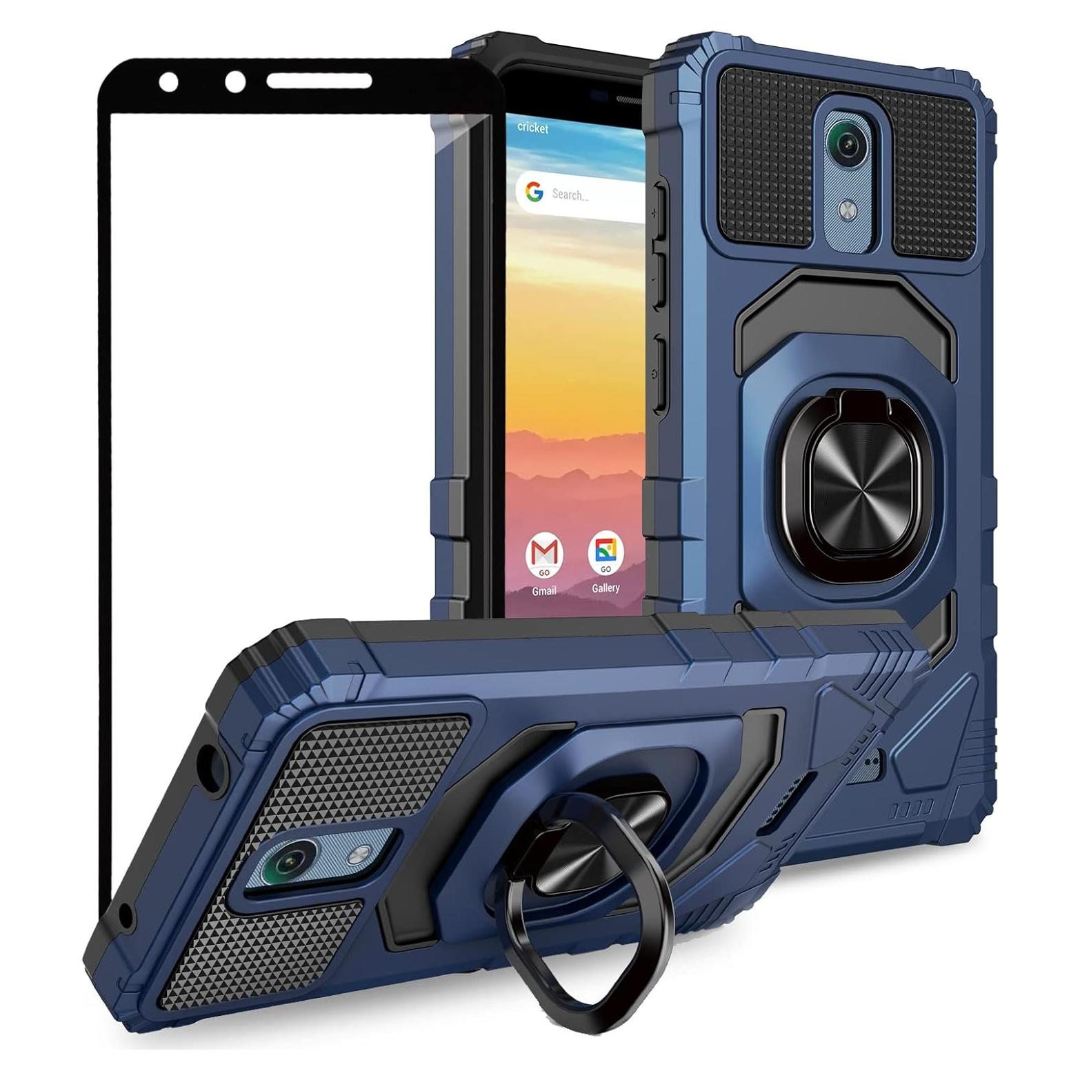 Funda Ailiber con Protector de Pantalla para Wiko y AT&T - Azul