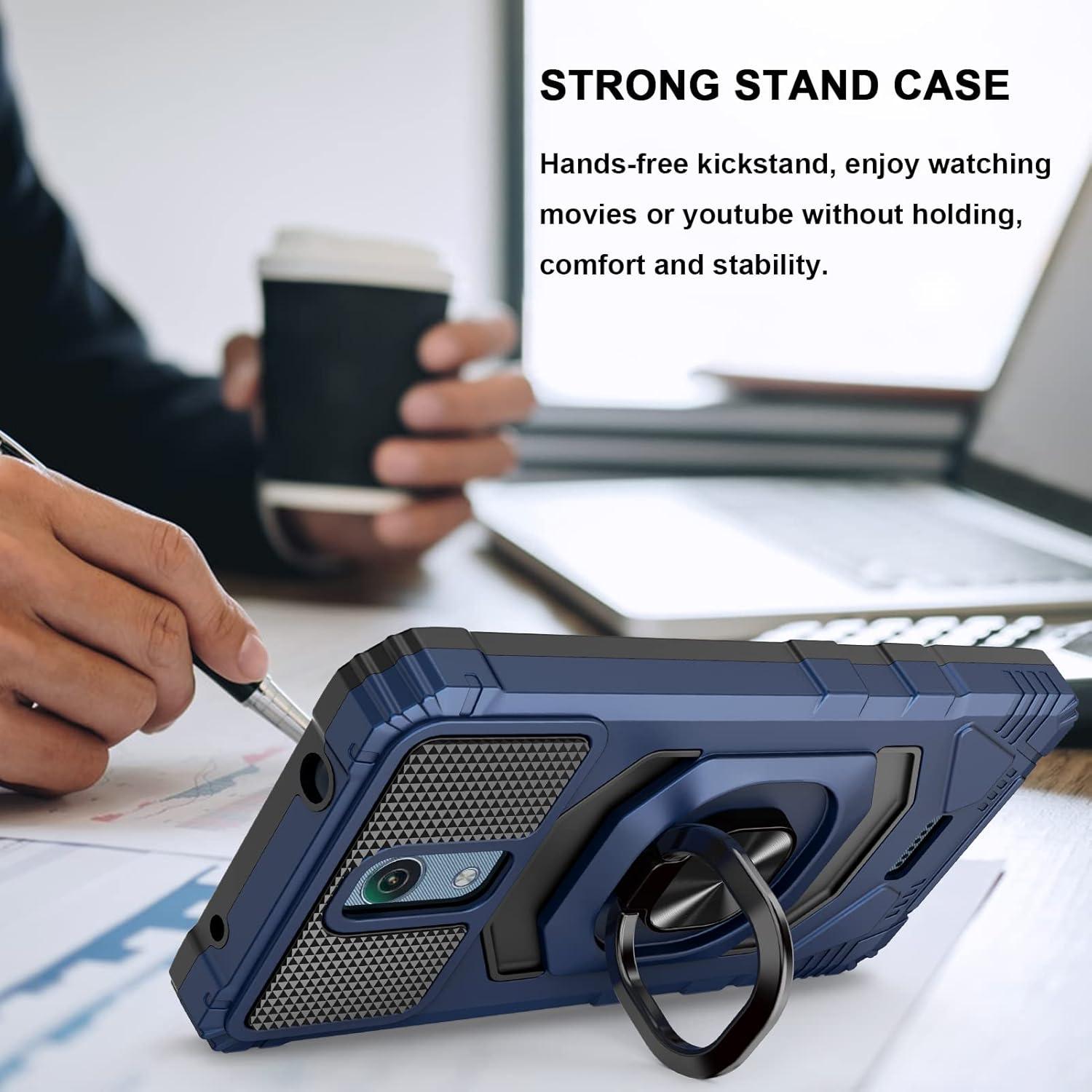 Funda Ailiber con Protector de Pantalla para Wiko y AT&T - Azul