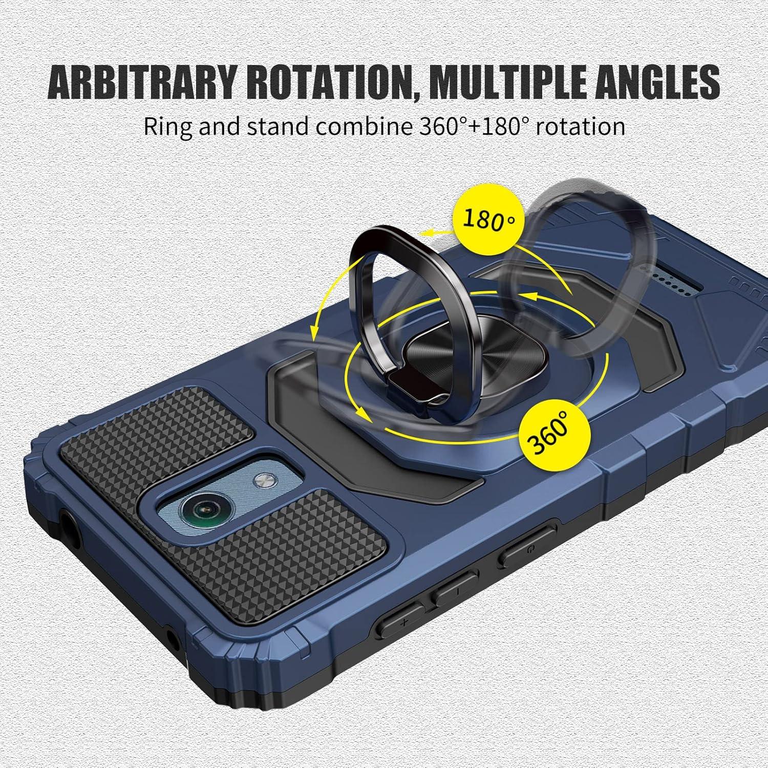 Funda Ailiber con Protector de Pantalla para Wiko y AT&T - Azul