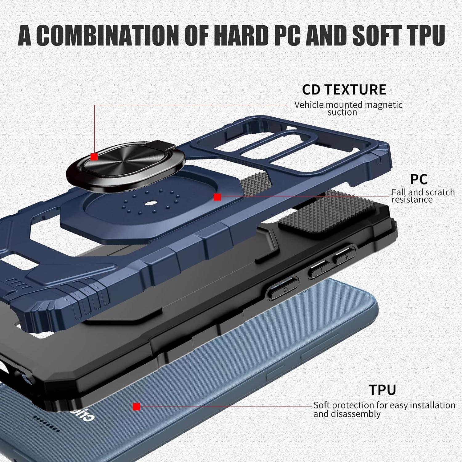 Funda Ailiber con Protector de Pantalla para Wiko y AT&T - Azul
