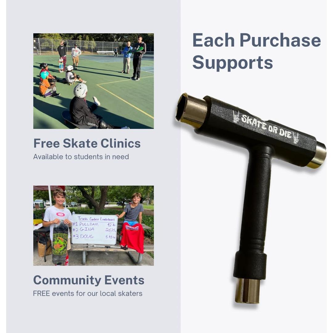 Herramienta de Skate Todo en Uno Genérico Skate o Muere