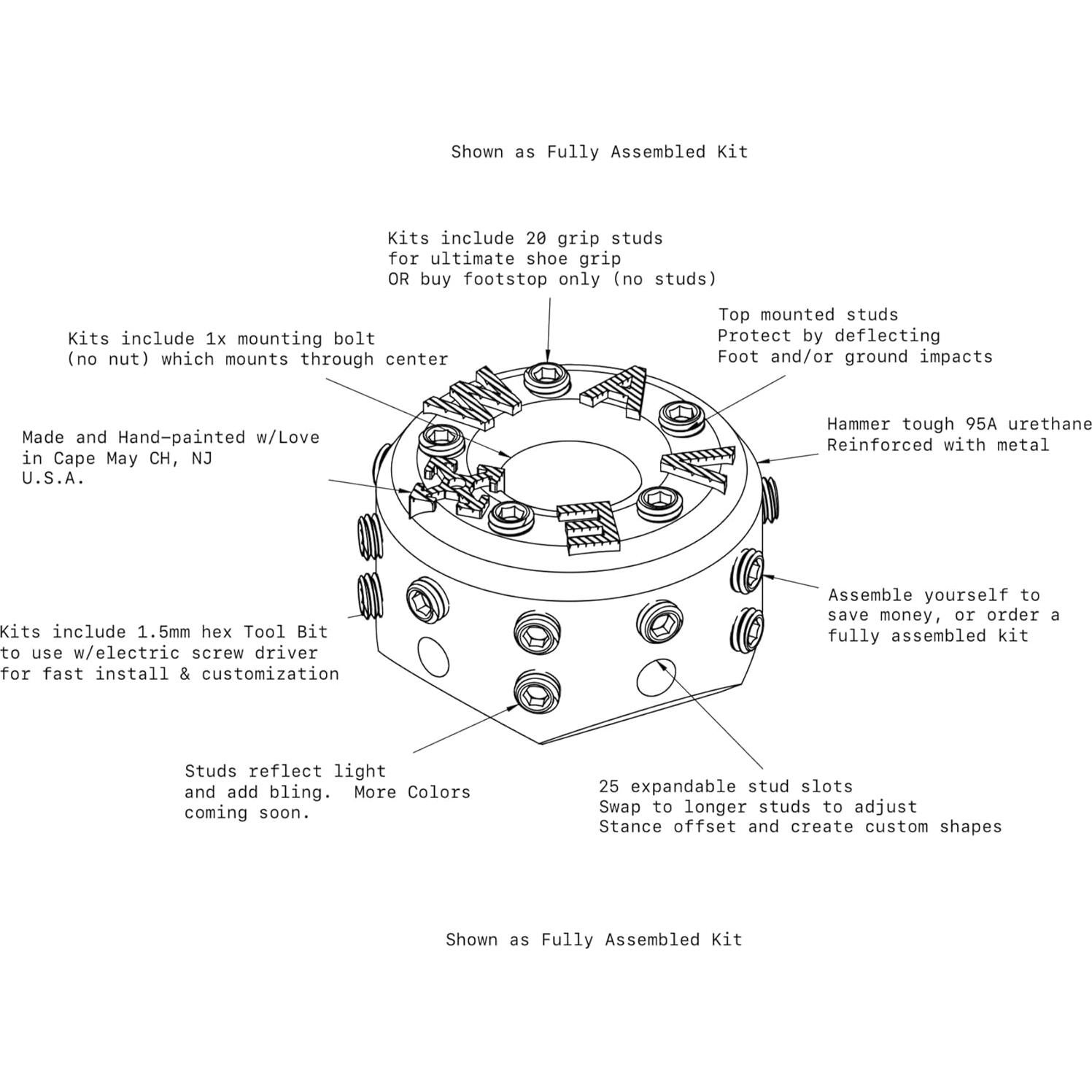 Pata de Percebe Barnacle WAVEformd para Longboard 1.52cm