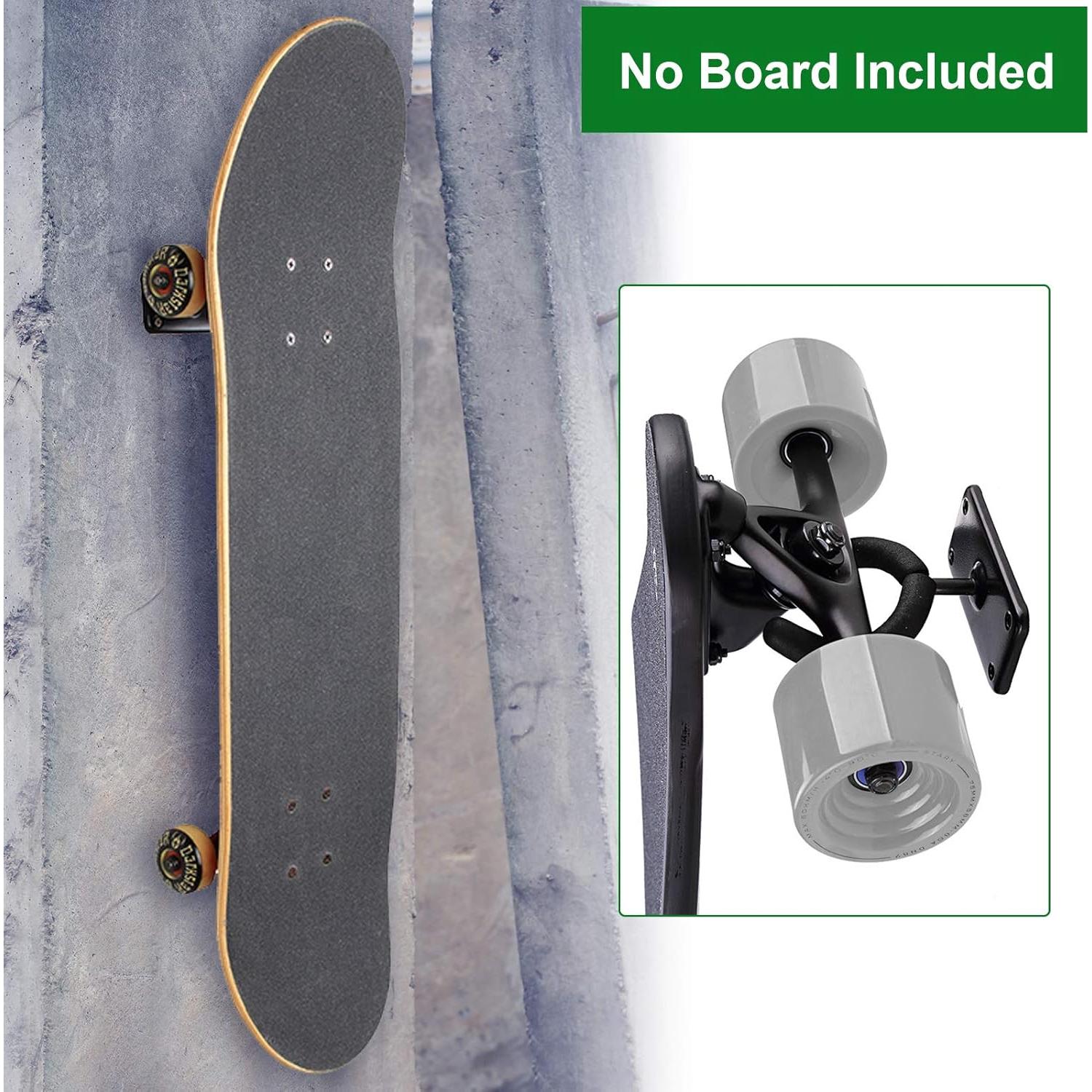 Soporte de Pared para Skateboard Coolrunner - 2 Unidades, Negro