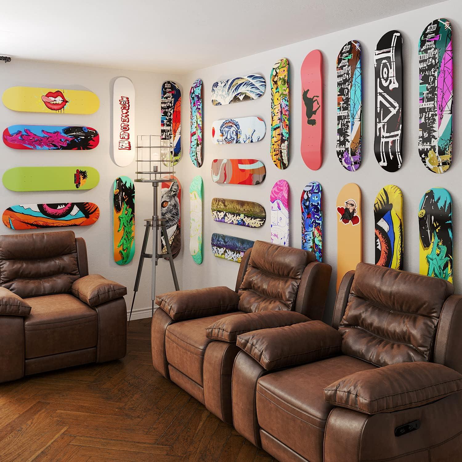 Soporte de Pared para Tabla de Skate Alumy - Exhibición Vertical/Horizontales