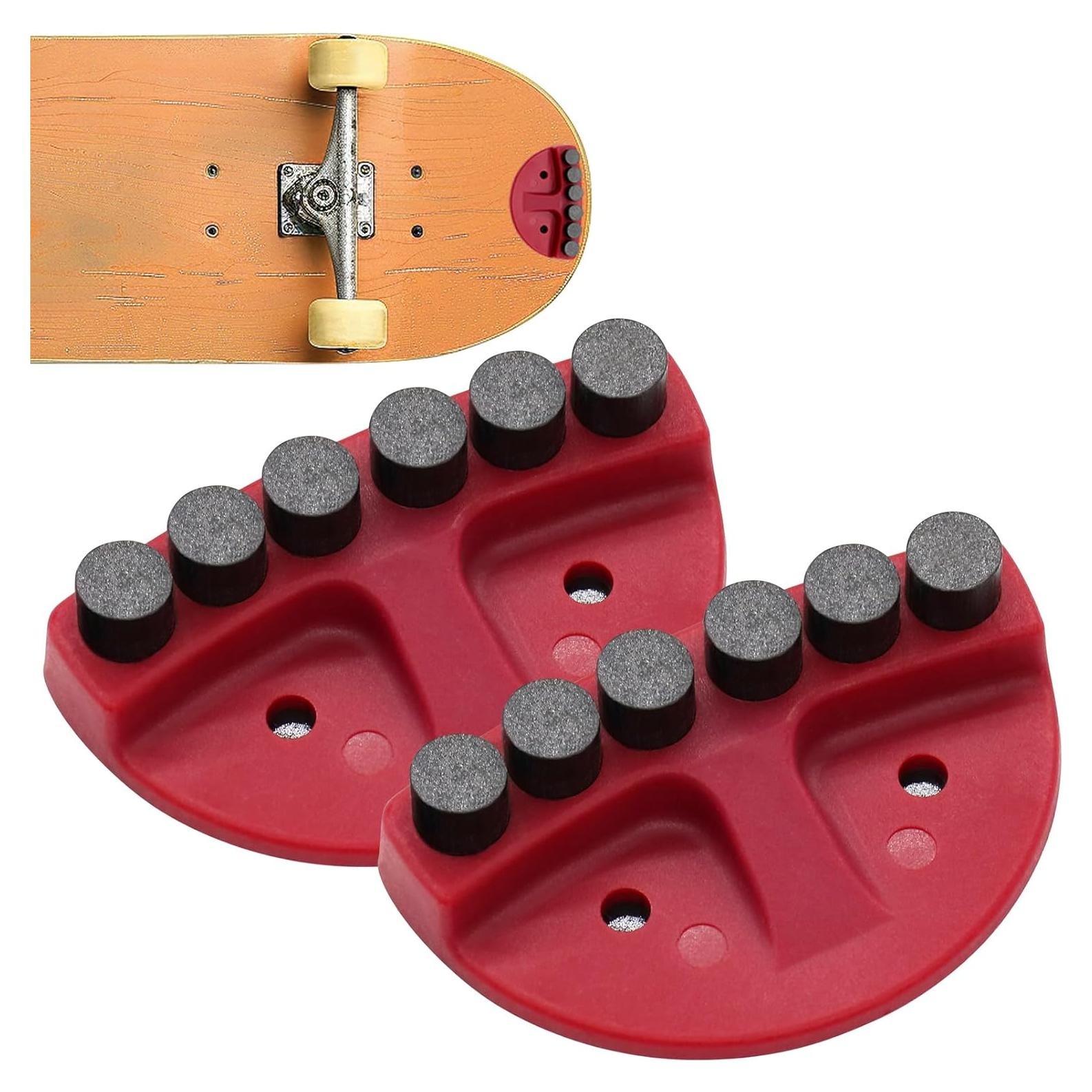 Placa de Chispas para Skateboard Sexkeeplood - Rojo, Paquete de 2