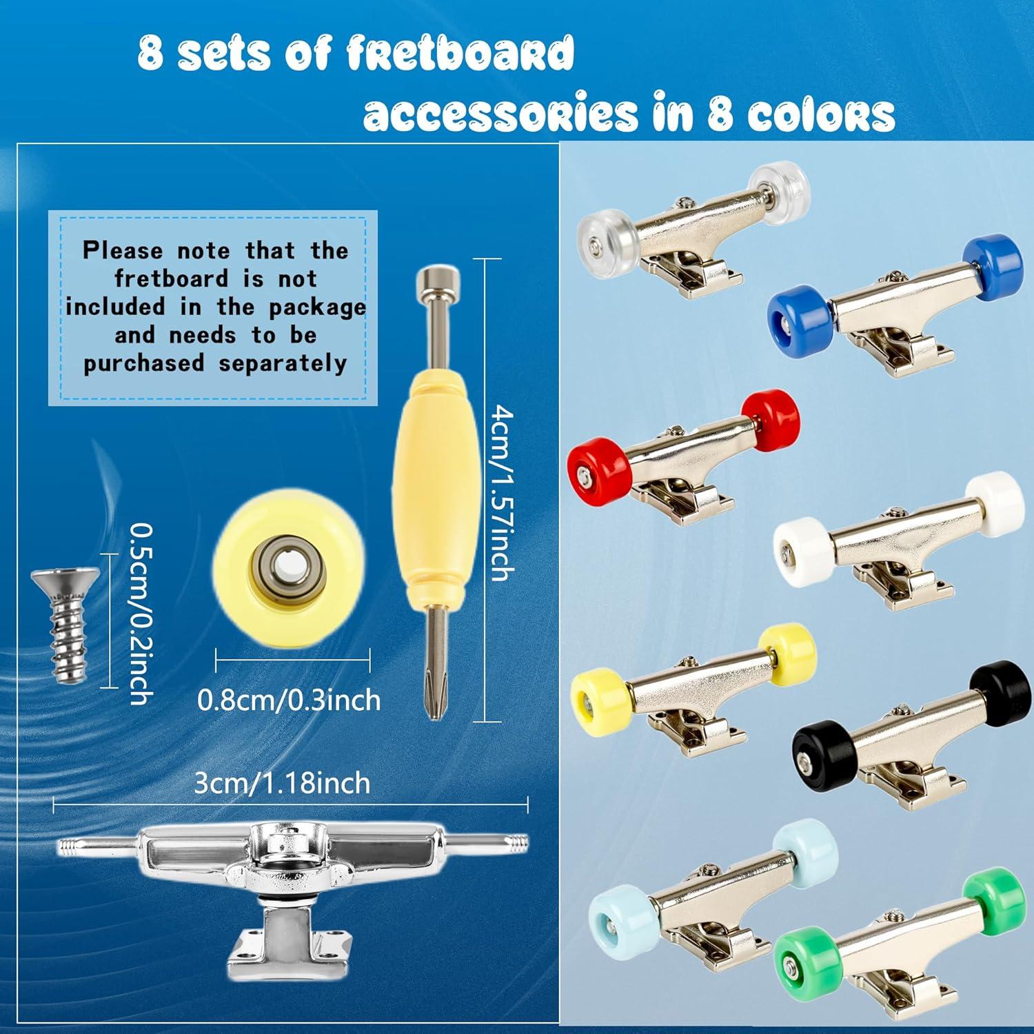 Kit de Reparación de Finger Boards Kugliwa 8 Sets Accesorios