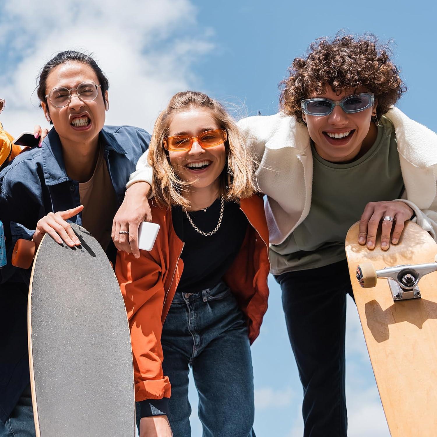 Ruedas de Skateboard PATIKIL 52mm 95A Amarillo + Herramienta