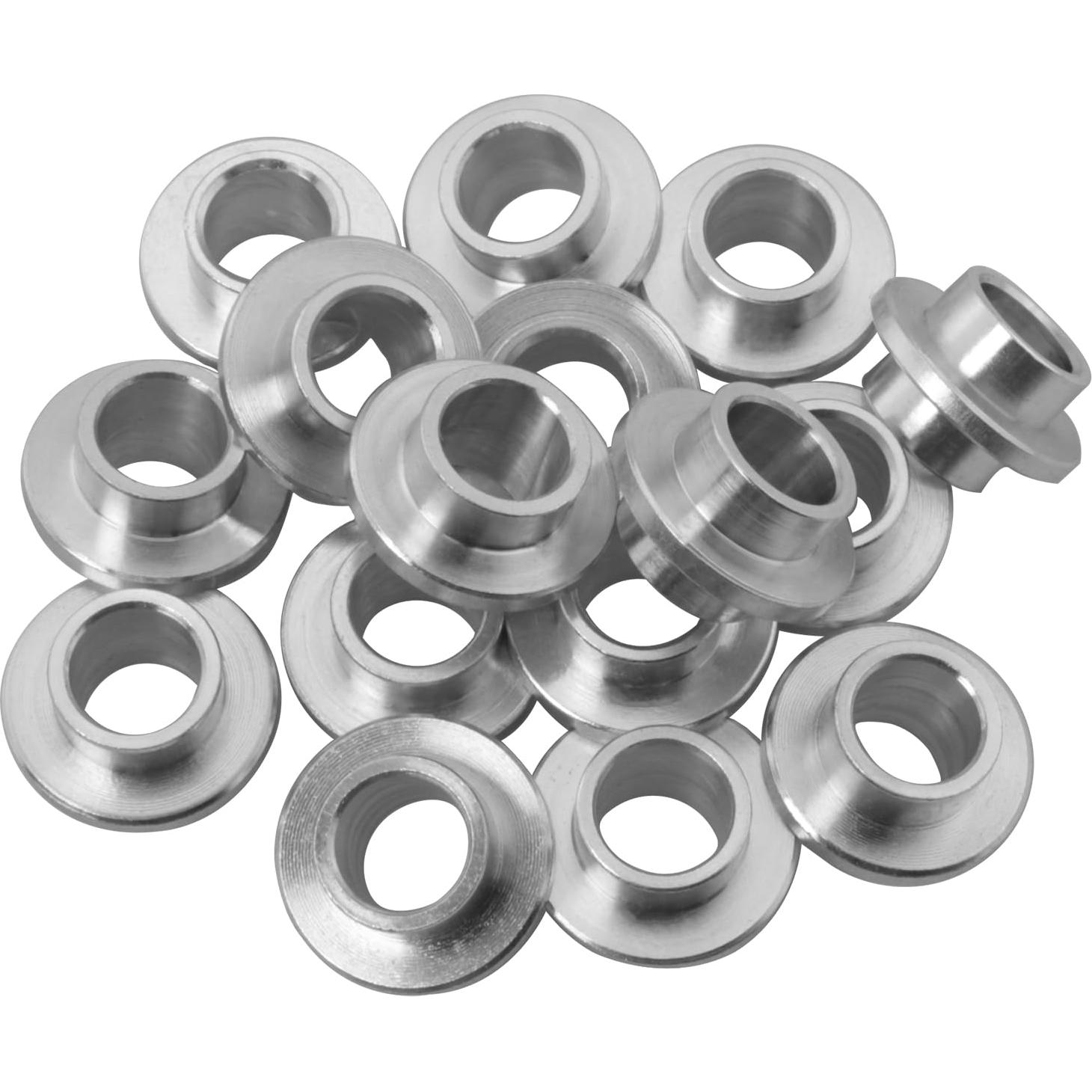 Espaciadores de Rodamientos MEETOOT 16PCS 8mm Aluminio Plateado