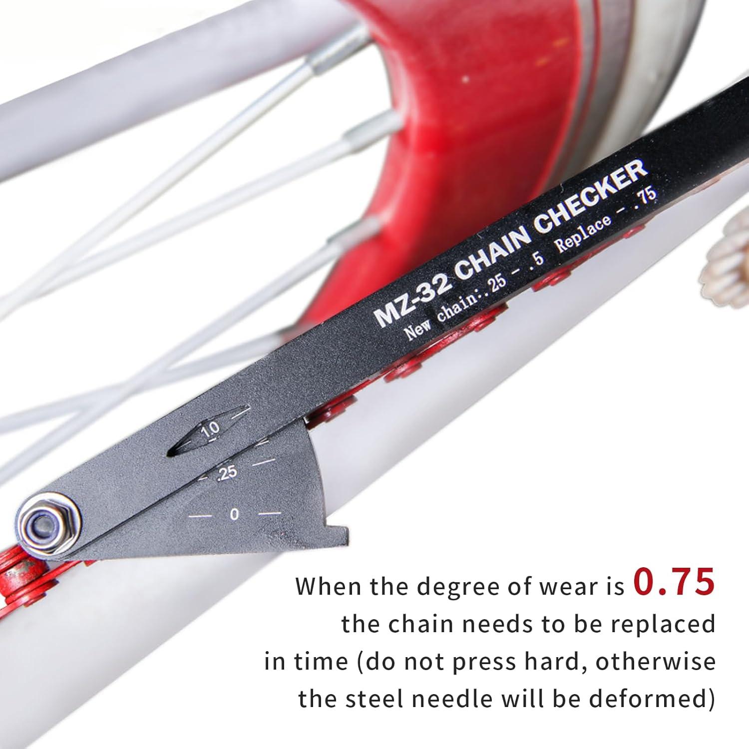 Comprobador de Cadena de Bicicleta Gugxiom - Indicador de Desgaste