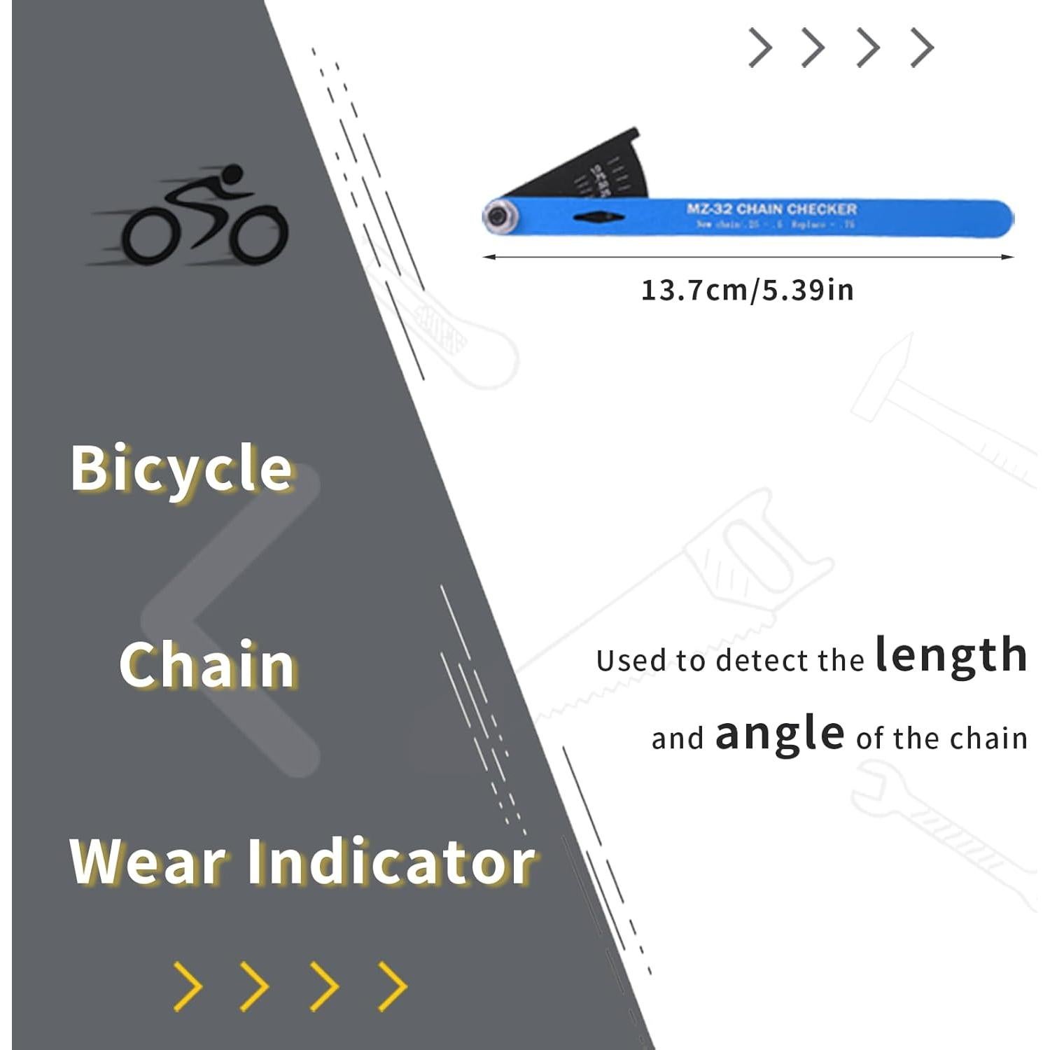 Comprobador de Cadena de Bicicleta Gugxiom - Indicador de Desgaste
