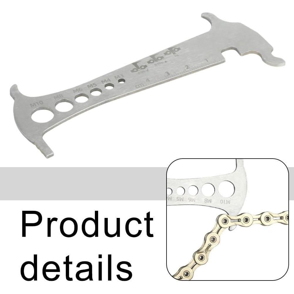 Herramienta de Medición de Cadena 3 en 1 Floweringbeter - Acero Inoxidable