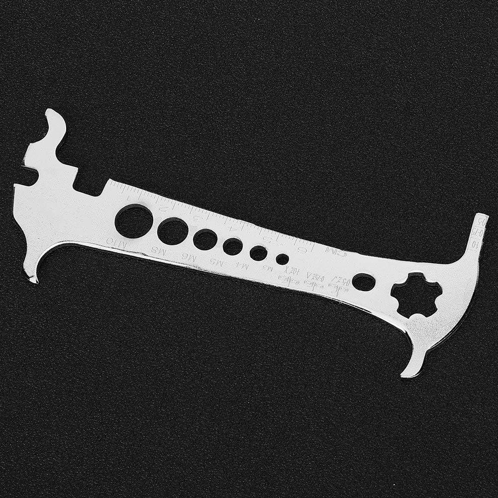 Medidor de Cadena de Bicicleta Segrehy 6 en 1 Acero Inoxidable