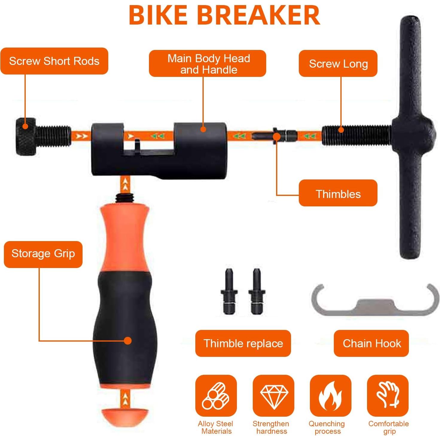 Kit de Herramientas para Cadenas de Bicicleta HYLEBOR YD1012