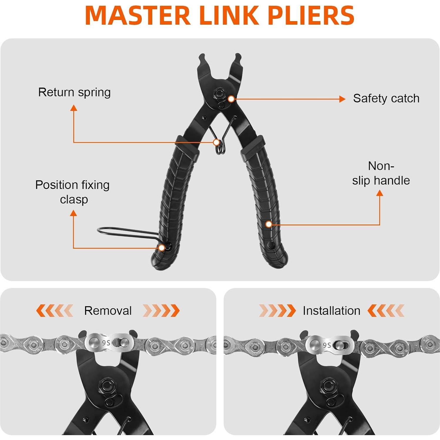 Kit de Herramientas para Cadenas de Bicicleta HYLEBOR YD1012