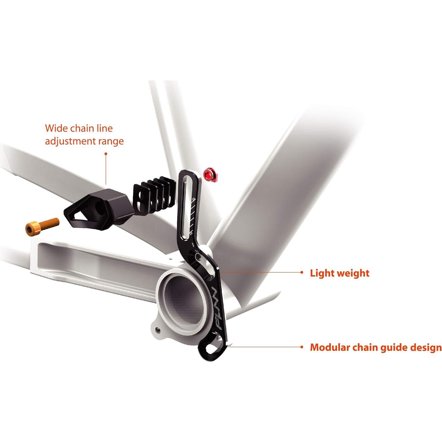 Guía de Cadena Funn Zippa Lite ISCG05 26T-36T MTB