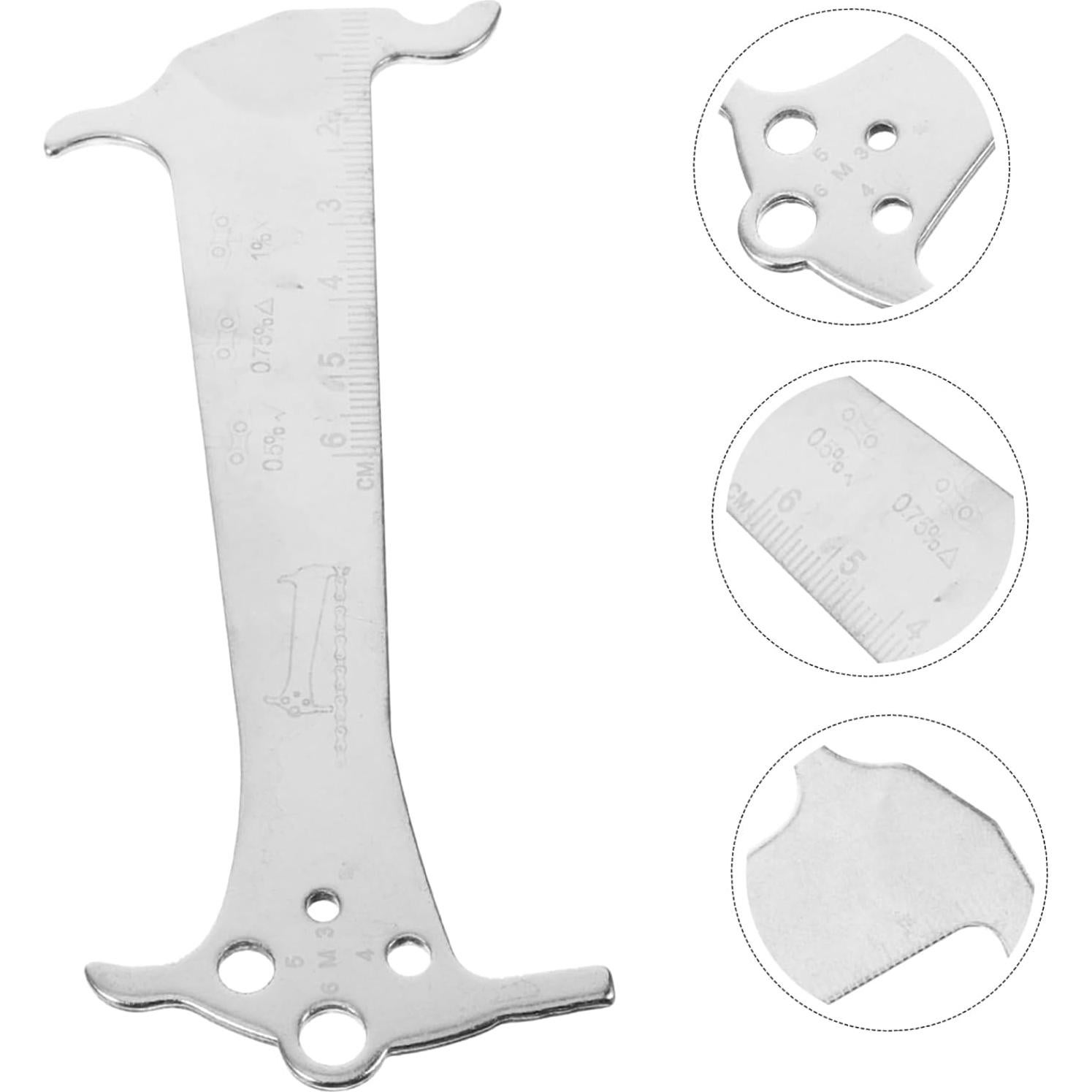 Medidor de Cadena de Bicicleta ibasenice Acero Inoxidable