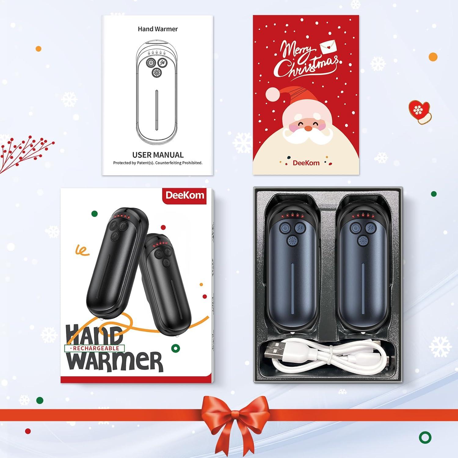 Calentadores de Manos Recargables DeeKom 6000mAh 2 en 1