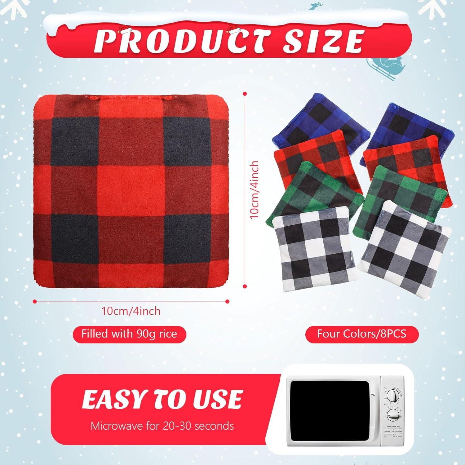 8 Calentadores de Manos Reutilizables SmoothNovelty Microondas