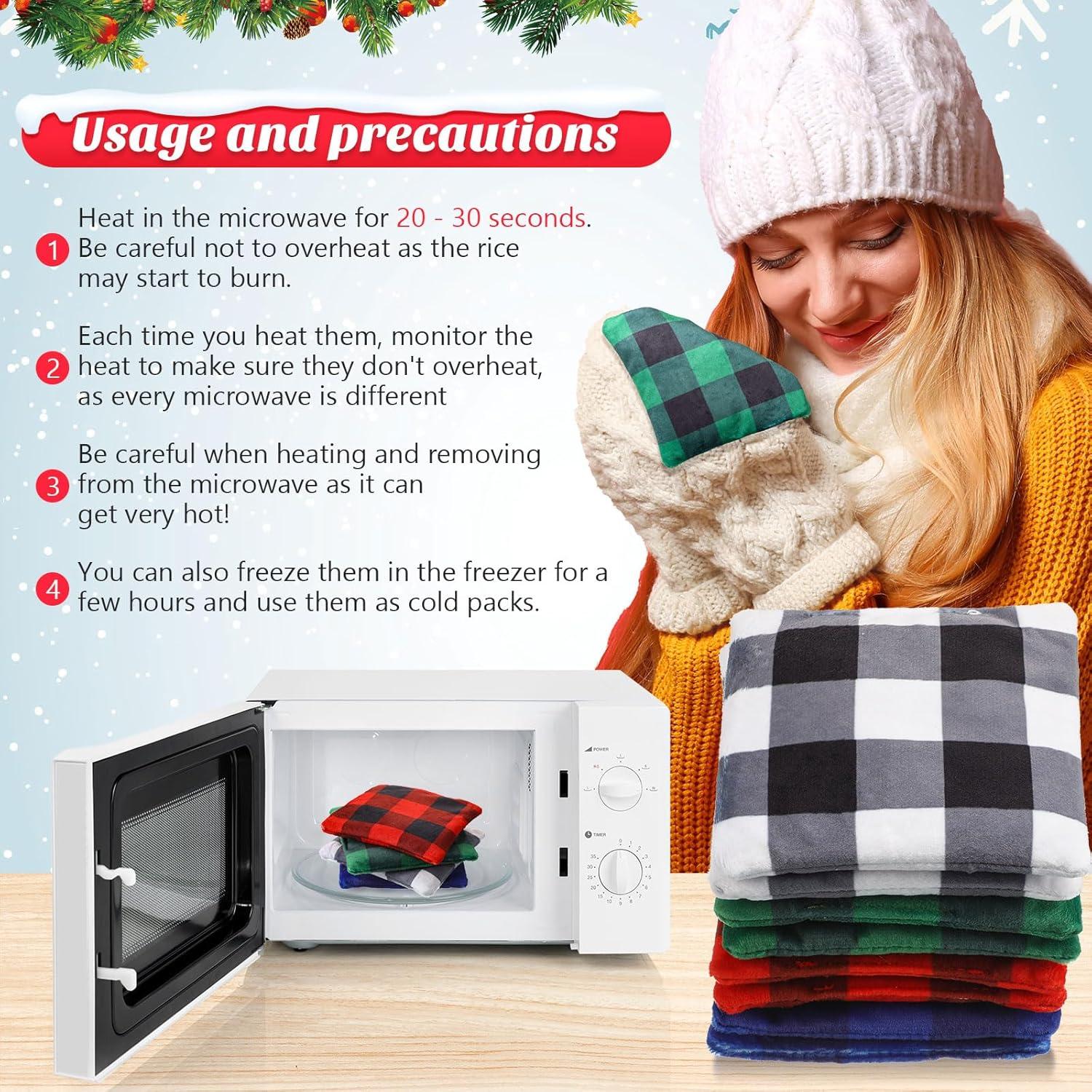 8 Calentadores de Manos Reutilizables SmoothNovelty Microondas