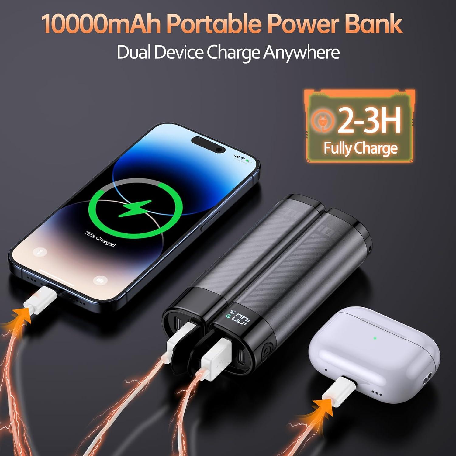 Calentadores de Manos Eléctricos CRISLEX YZC04 Recargables 2 Pzs