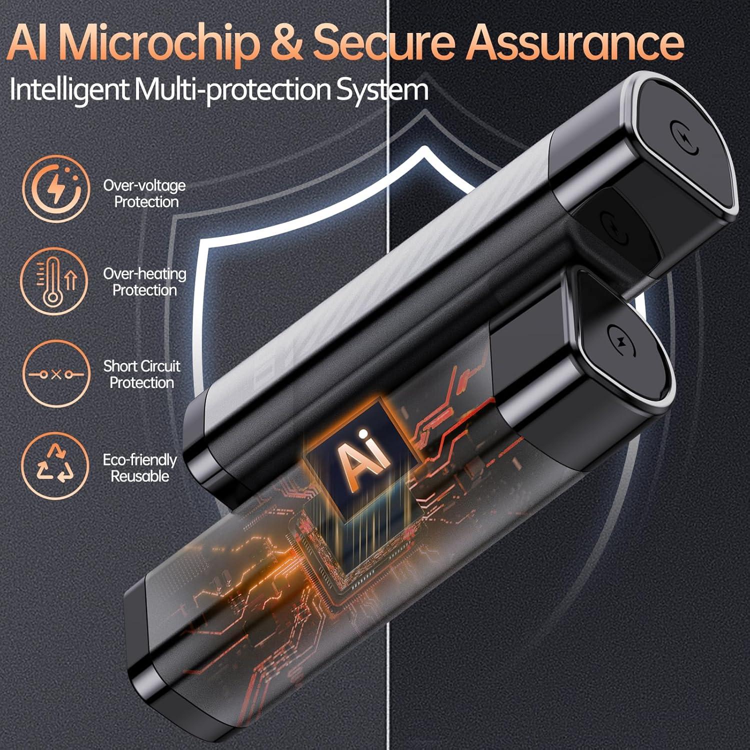 Calentadores de Manos Eléctricos CRISLEX YZC04 Recargables 2 Pzs