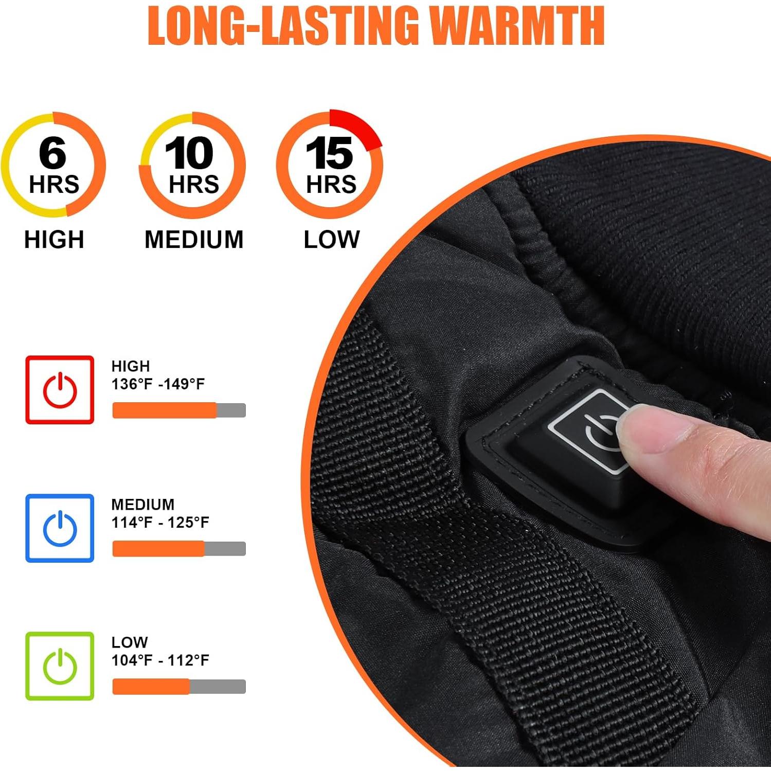 Calentador de Manos Eléctrico Xyuee Recargable 3 Niveles