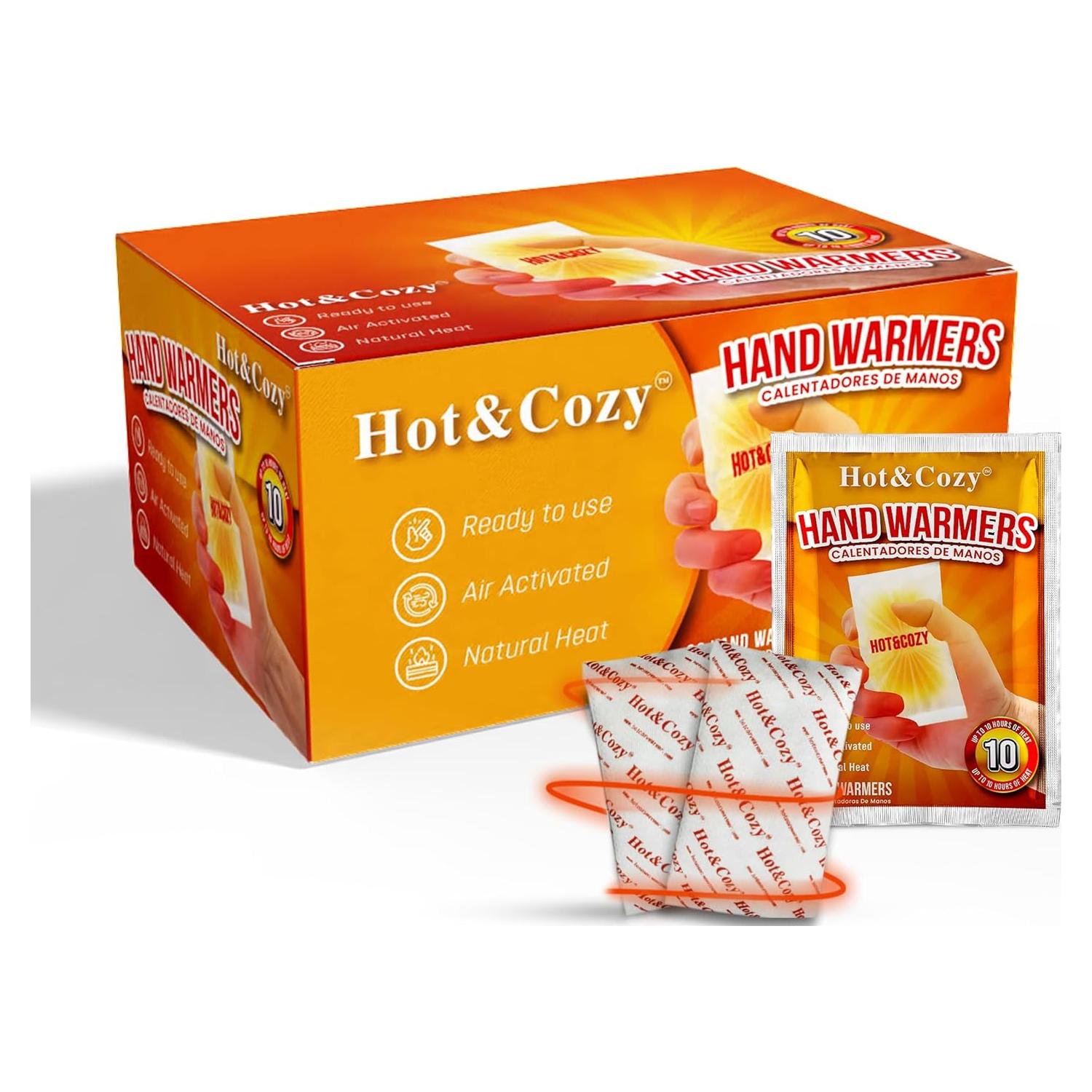 Calentadores de Manos Hot&Cozy - 48 Pares - 10 Horas de Calor